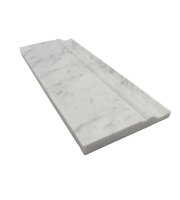 BIANCO CARRARA MARBLE LINER HONED BASE MOLDING 5