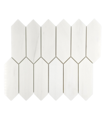 DOLOMITE MARBLE MOSAIC POLISHED STRADA PICKET