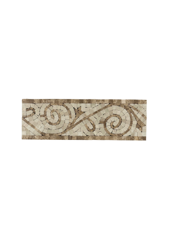 LIGHT EMPERADOR & BOTTOCINO MARBLE ART BORDER POLISHED