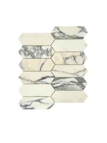 ARABESCATO CORCHIA MARBLE MOSAIC POLSIHED STRADA PICKET 2