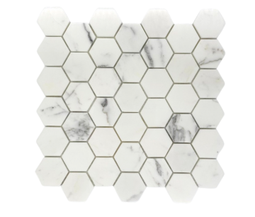 STATUARY  MARBLE MOSAIC POLISHED HEXAGON 2