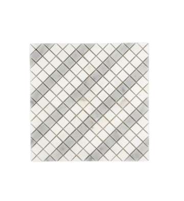 MATRIX MARBLE MOSAIC POLISHED THASSOS WITH CARRARA 8