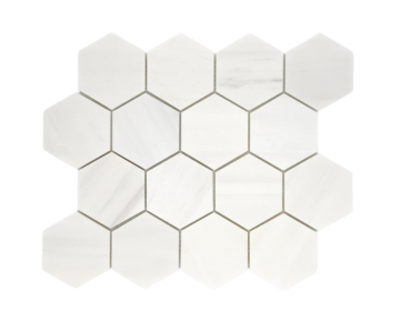 DOLOMITE MARBLE MOSAIC POLISHED HEXAGONE 3