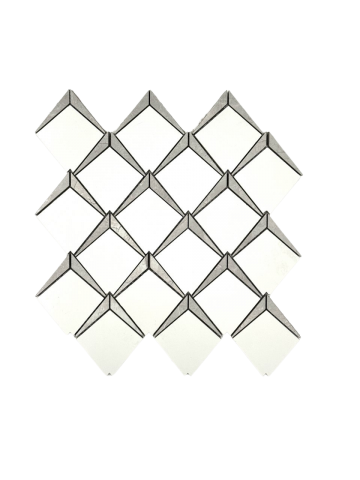 WJP 713 PRISMA GREY 3D PORCELAIN WATERJET  POLISHED 