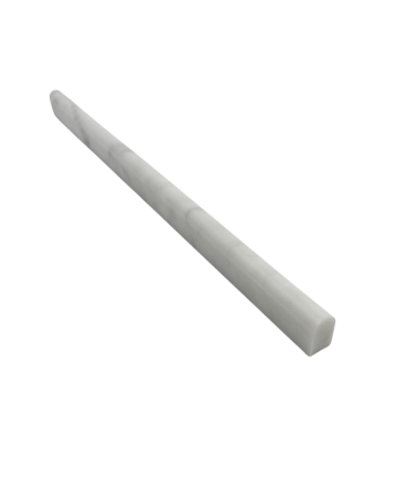 BIANCO CARRARA MARBLE LINER HONED PENCIL 1/2