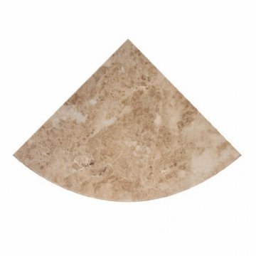 CAPPUCINO MARBLE CORNER SHELF POLISHED 