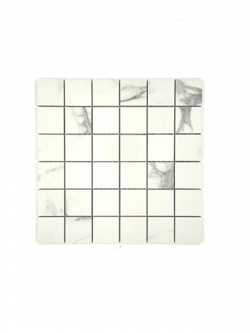 PREMIUM PORCELAIN MOSAIC BIANCO RIVER STATUARY MATT 2