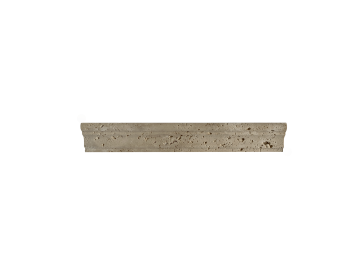 LIGHT TRAVERTINE LINER CROWN MOLDING FILLED AND HONED 