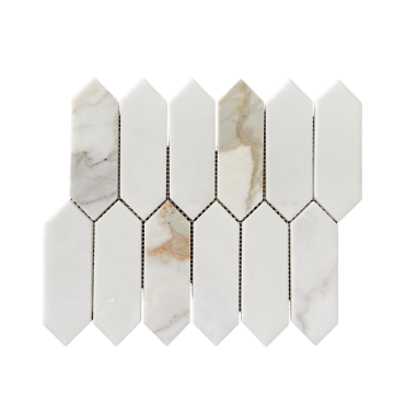CALACATTA GOLD MARBLE MOSAIC POLISHED STRADA PICKET