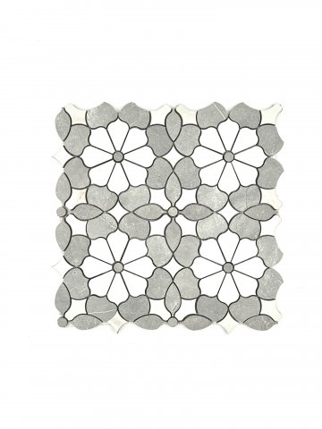 WJP 710 SUNFLOWER PORCELAIN WATERJET MOSAIC POLISHED