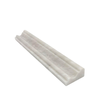 ALICHA WHITE MARBLE LINER POLISHED OGEE