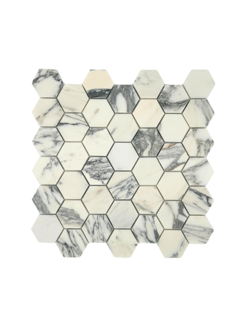 ARABESCATO CORCHIA MARBLE MOSAIC POLISHED HERRINGBONE 1