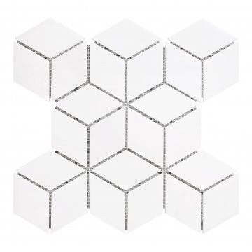 DOLOMITE MARBLE SOFT TOUCH MOSAIC RHOMBUS 2