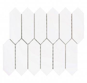 DOLOMITE MARBLE MOSAIC POLISHED STRADA PICKET