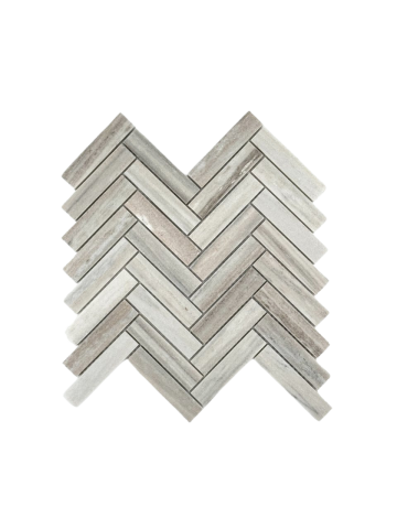 PALISSANDRO MARBLE MOSAIC POLISHED HERRINGBONE 1