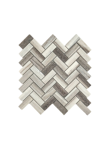 PALISSANDRO MARBLE MOSAIC POLISHED HERRINGBONE 1